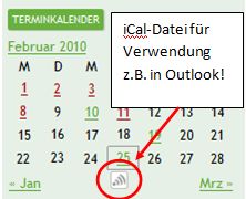 iCal iCal-Export