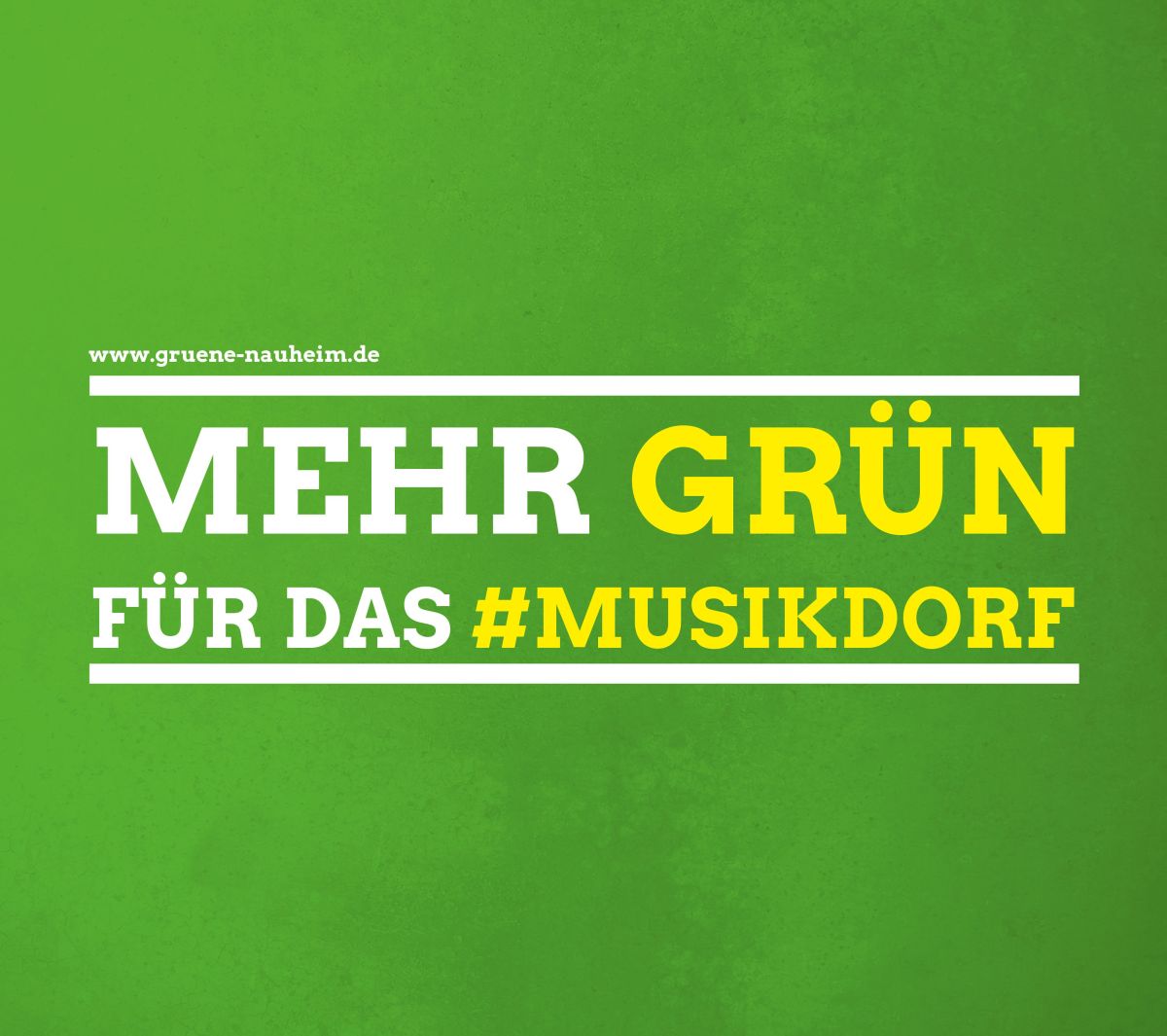 MEHR GRÜN FÜR DAS #MUSIKDORF