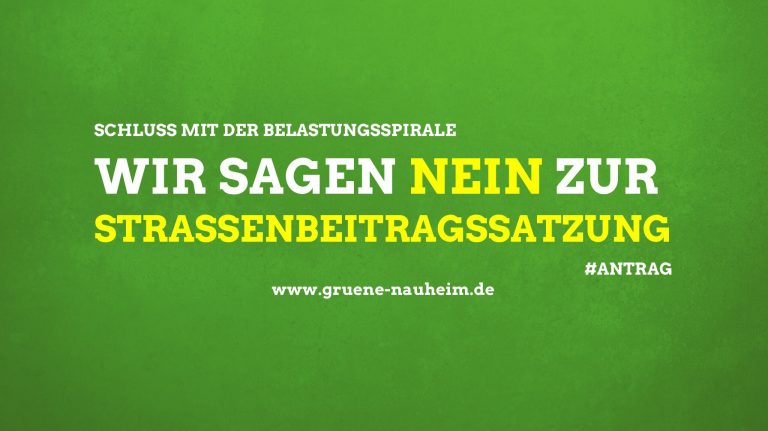 Wir sagen Nein zur Straßenbeitragssatzung