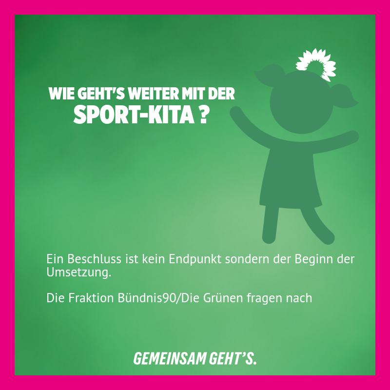 Transparenz beim Sportkindergarten: Stand der Umsetzung offenlegen