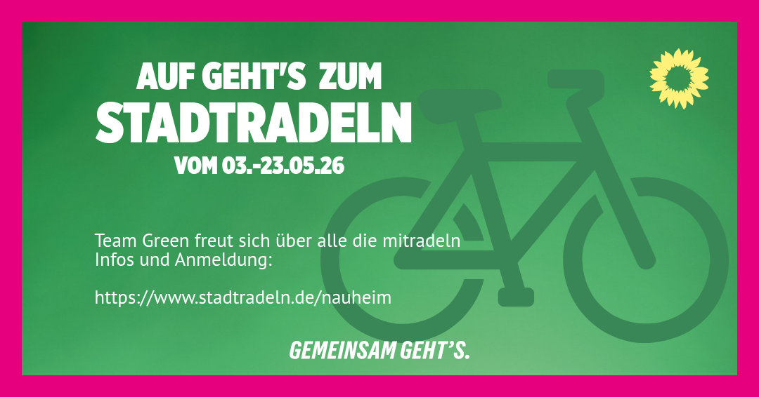 Auf geht’s zum STADTRADELN 2026 in Nauheim